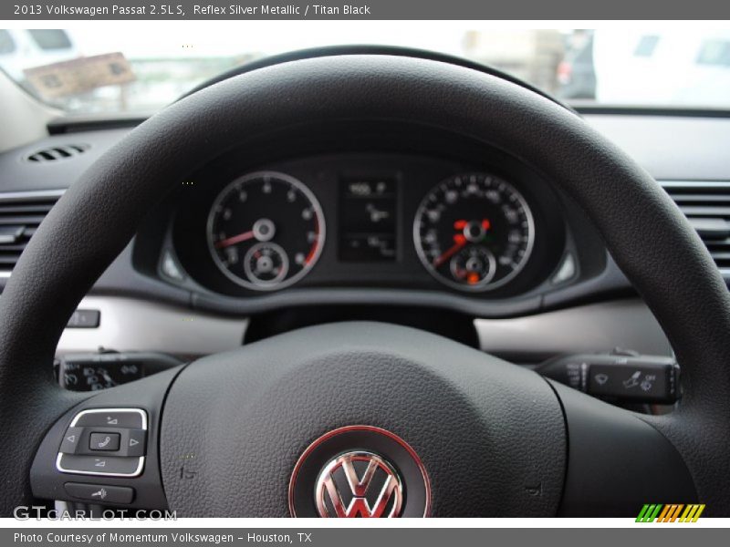 Reflex Silver Metallic / Titan Black 2013 Volkswagen Passat 2.5L S