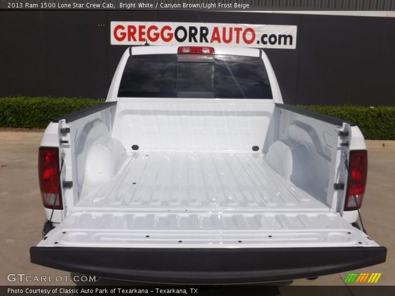 Bright White / Canyon Brown/Light Frost Beige 2013 Ram 1500 Lone Star Crew Cab
