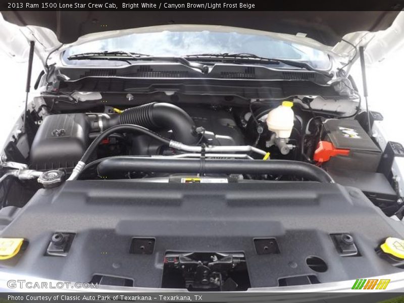 Bright White / Canyon Brown/Light Frost Beige 2013 Ram 1500 Lone Star Crew Cab