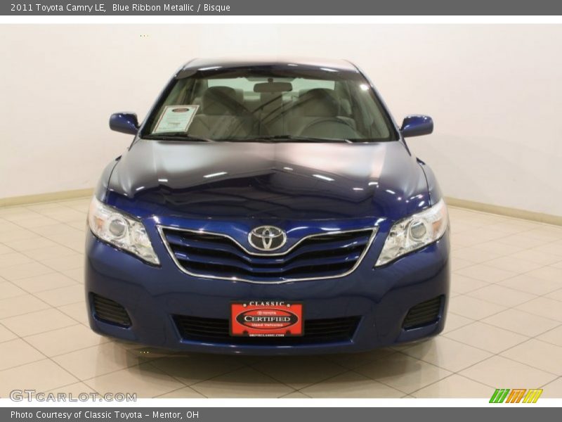Blue Ribbon Metallic / Bisque 2011 Toyota Camry LE