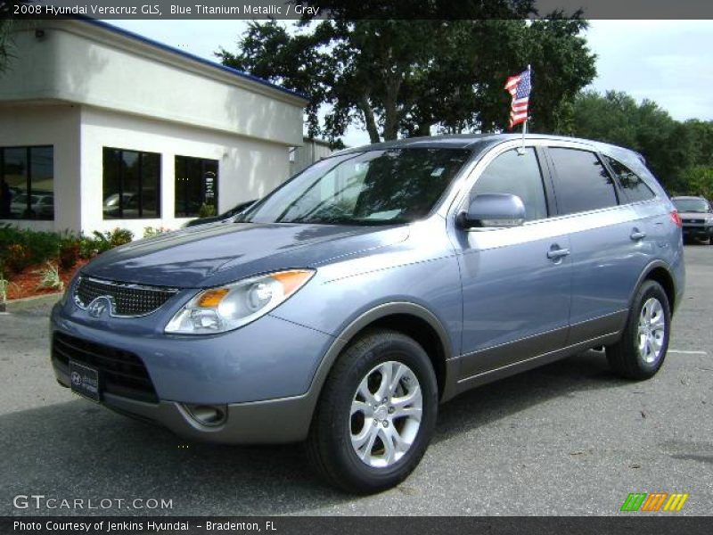 Blue Titanium Metallic / Gray 2008 Hyundai Veracruz GLS