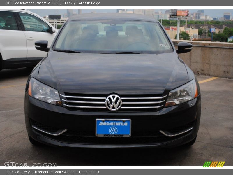 Black / Cornsilk Beige 2013 Volkswagen Passat 2.5L SE