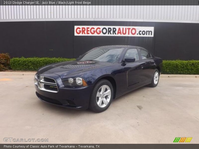Jazz Blue / Black/Light Frost Beige 2013 Dodge Charger SE