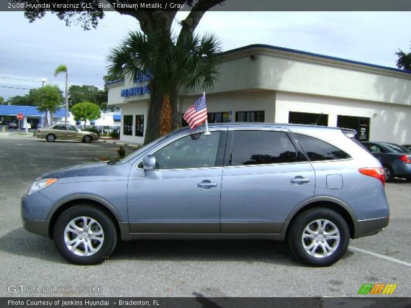 Blue Titanium Metallic / Gray 2008 Hyundai Veracruz GLS