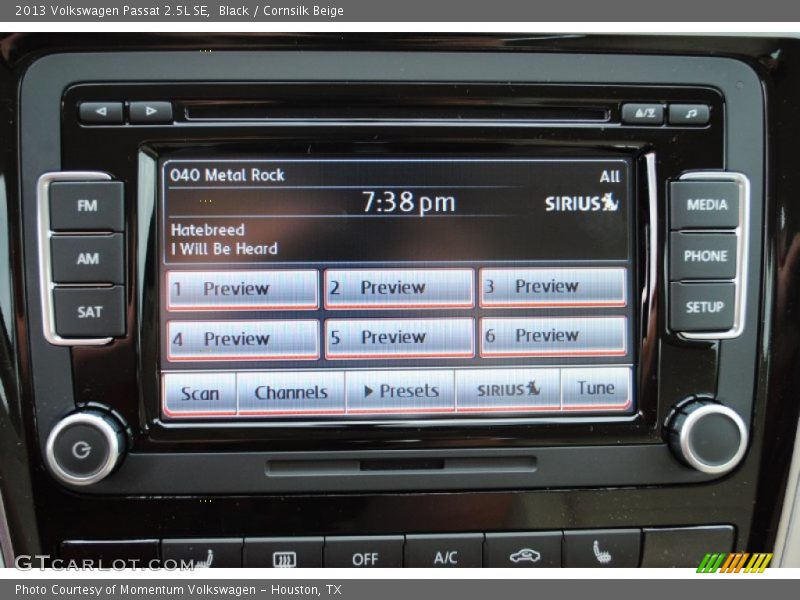 Black / Cornsilk Beige 2013 Volkswagen Passat 2.5L SE