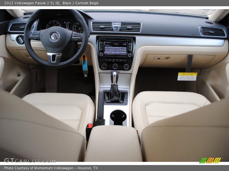 Black / Cornsilk Beige 2013 Volkswagen Passat 2.5L SE