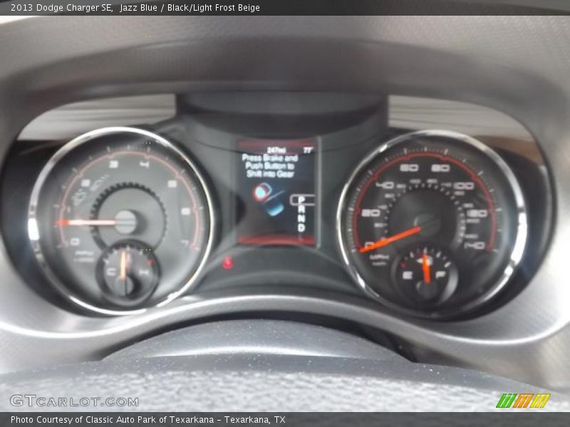 Jazz Blue / Black/Light Frost Beige 2013 Dodge Charger SE