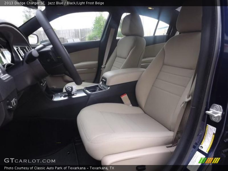 Jazz Blue / Black/Light Frost Beige 2013 Dodge Charger SE