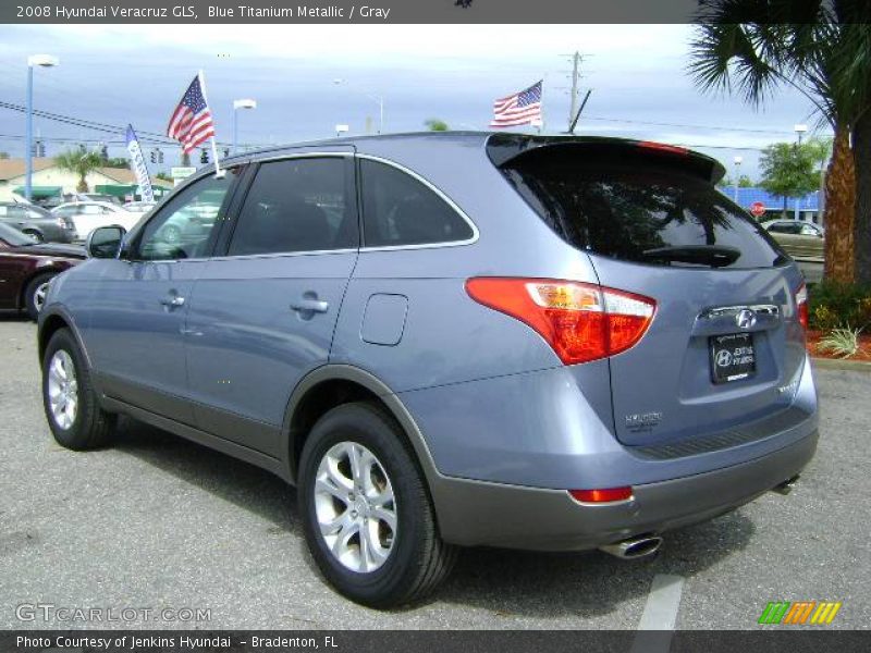 Blue Titanium Metallic / Gray 2008 Hyundai Veracruz GLS