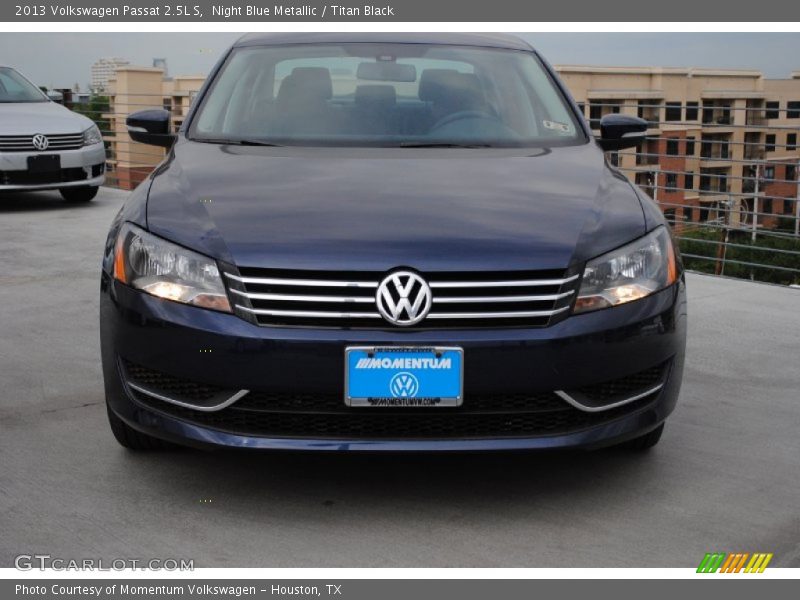 Night Blue Metallic / Titan Black 2013 Volkswagen Passat 2.5L S