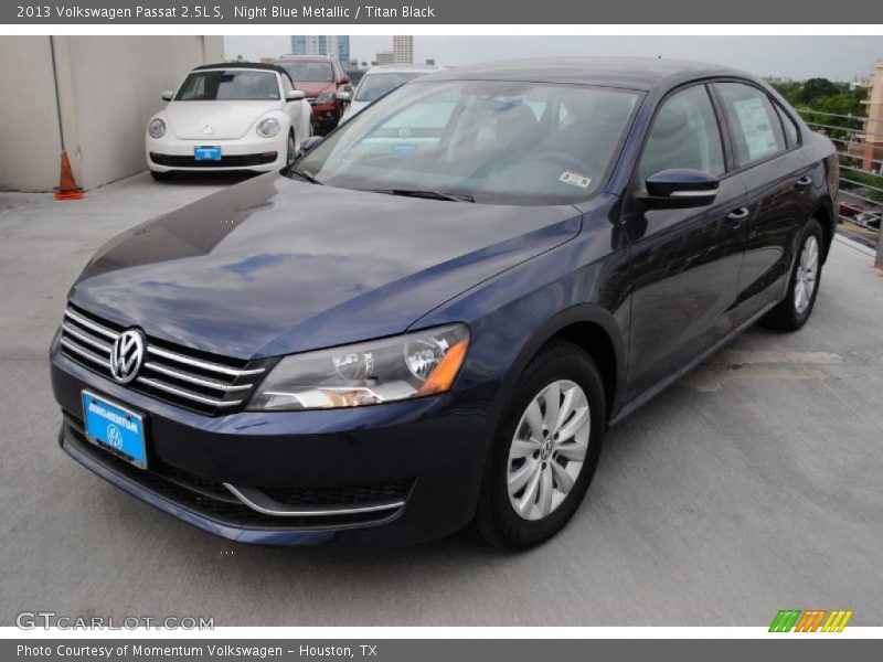 Night Blue Metallic / Titan Black 2013 Volkswagen Passat 2.5L S