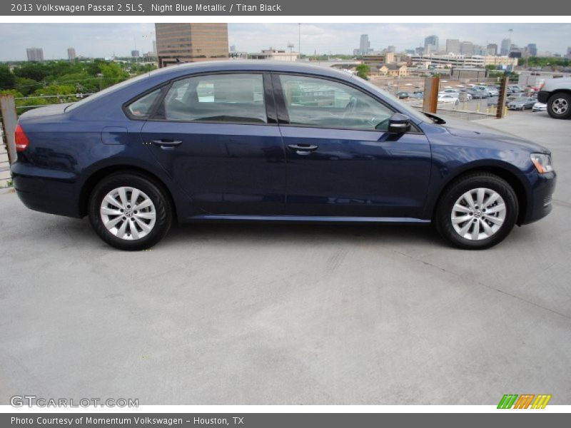 Night Blue Metallic / Titan Black 2013 Volkswagen Passat 2.5L S