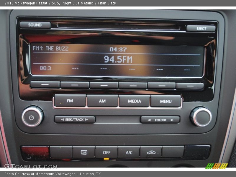 Night Blue Metallic / Titan Black 2013 Volkswagen Passat 2.5L S
