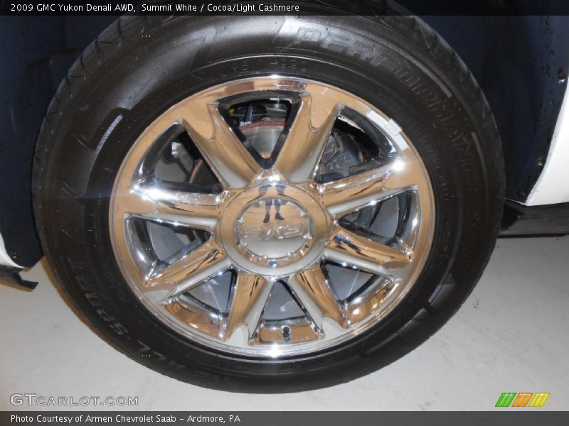 Summit White / Cocoa/Light Cashmere 2009 GMC Yukon Denali AWD