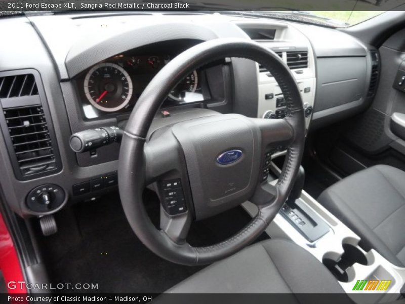 Sangria Red Metallic / Charcoal Black 2011 Ford Escape XLT