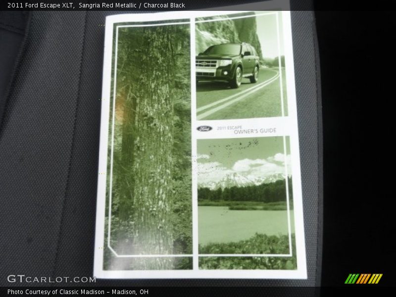 Sangria Red Metallic / Charcoal Black 2011 Ford Escape XLT