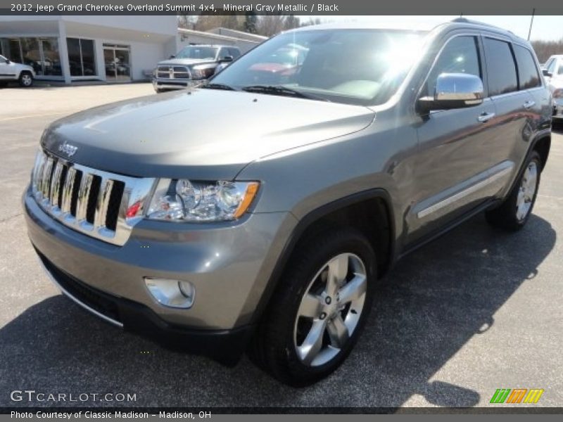 Mineral Gray Metallic / Black 2012 Jeep Grand Cherokee Overland Summit 4x4