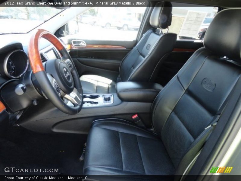 Mineral Gray Metallic / Black 2012 Jeep Grand Cherokee Overland Summit 4x4