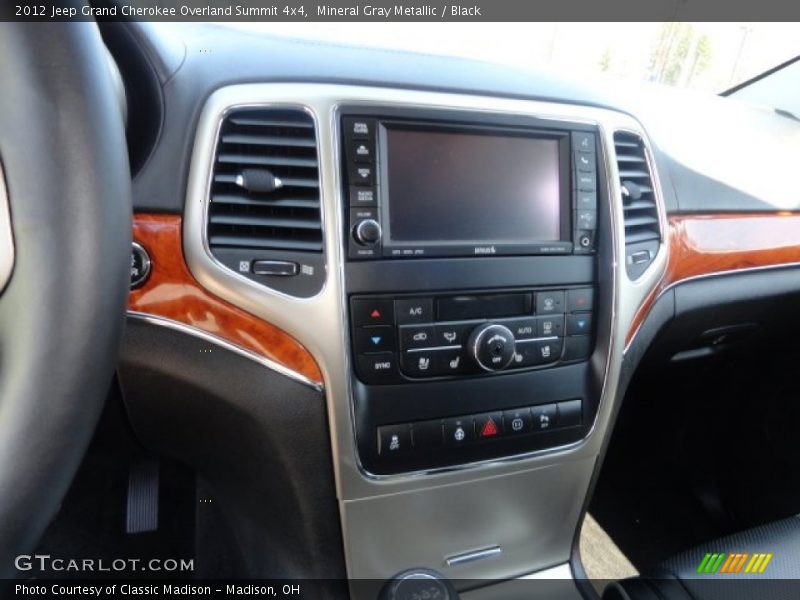 Mineral Gray Metallic / Black 2012 Jeep Grand Cherokee Overland Summit 4x4