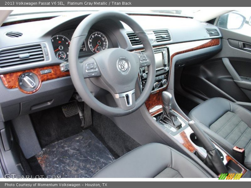 Platinum Gray Metallic / Titan Black 2013 Volkswagen Passat V6 SEL