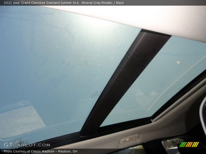 Mineral Gray Metallic / Black 2012 Jeep Grand Cherokee Overland Summit 4x4