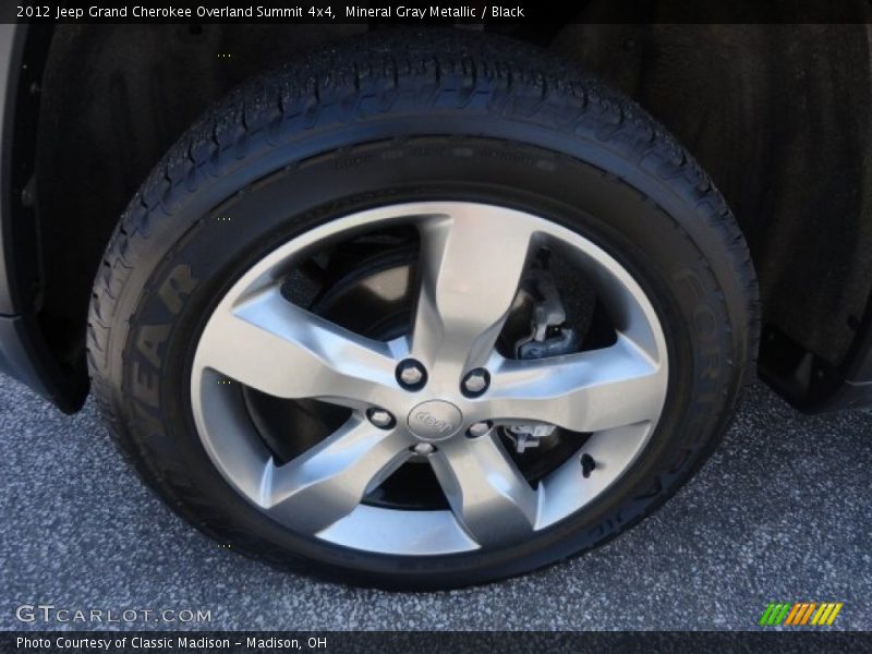Mineral Gray Metallic / Black 2012 Jeep Grand Cherokee Overland Summit 4x4