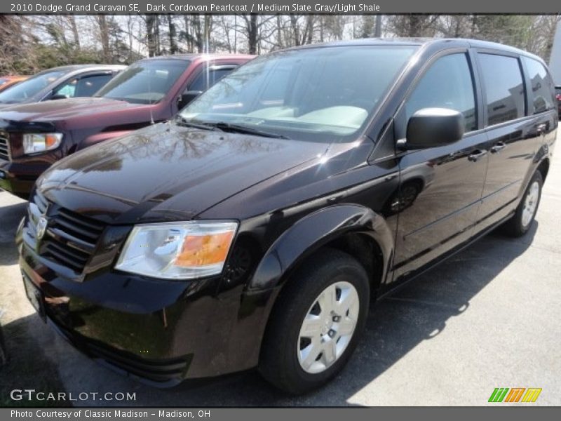 Dark Cordovan Pearlcoat / Medium Slate Gray/Light Shale 2010 Dodge Grand Caravan SE
