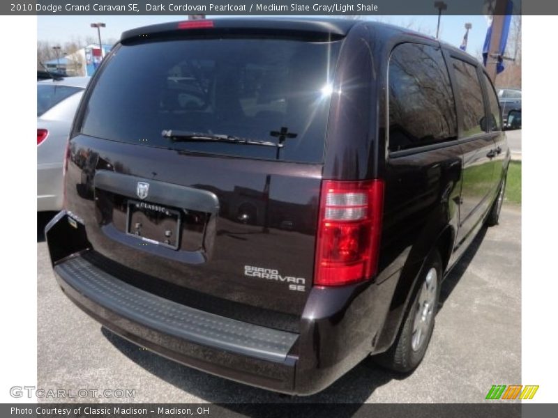 Dark Cordovan Pearlcoat / Medium Slate Gray/Light Shale 2010 Dodge Grand Caravan SE