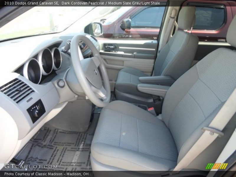 Dark Cordovan Pearlcoat / Medium Slate Gray/Light Shale 2010 Dodge Grand Caravan SE