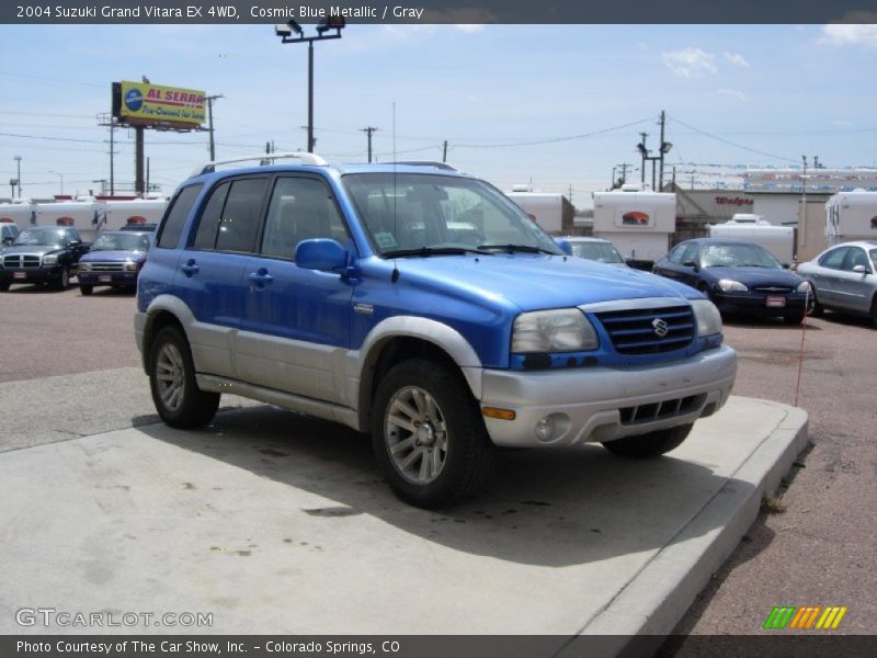 Cosmic Blue Metallic / Gray 2004 Suzuki Grand Vitara EX 4WD