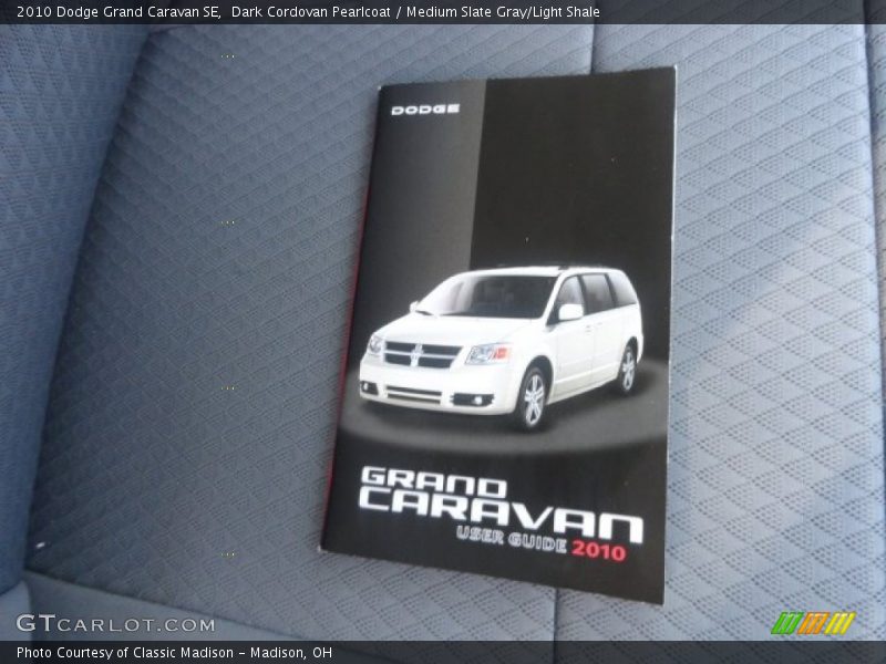 Dark Cordovan Pearlcoat / Medium Slate Gray/Light Shale 2010 Dodge Grand Caravan SE