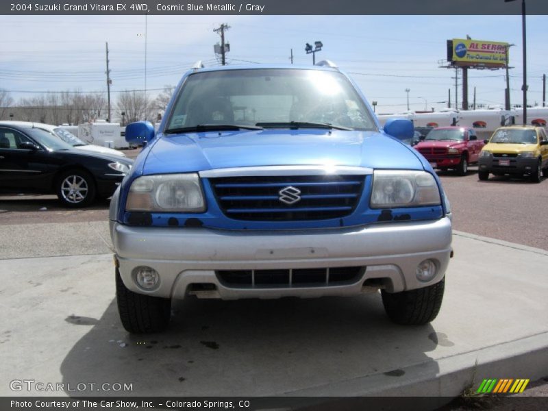 Cosmic Blue Metallic / Gray 2004 Suzuki Grand Vitara EX 4WD