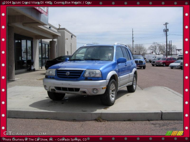 Cosmic Blue Metallic / Gray 2004 Suzuki Grand Vitara EX 4WD