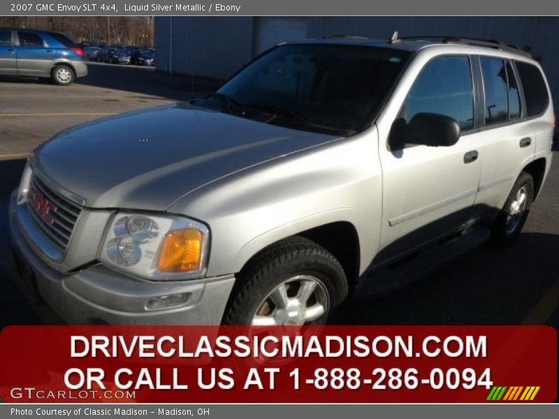 Liquid Silver Metallic / Ebony 2007 GMC Envoy SLT 4x4