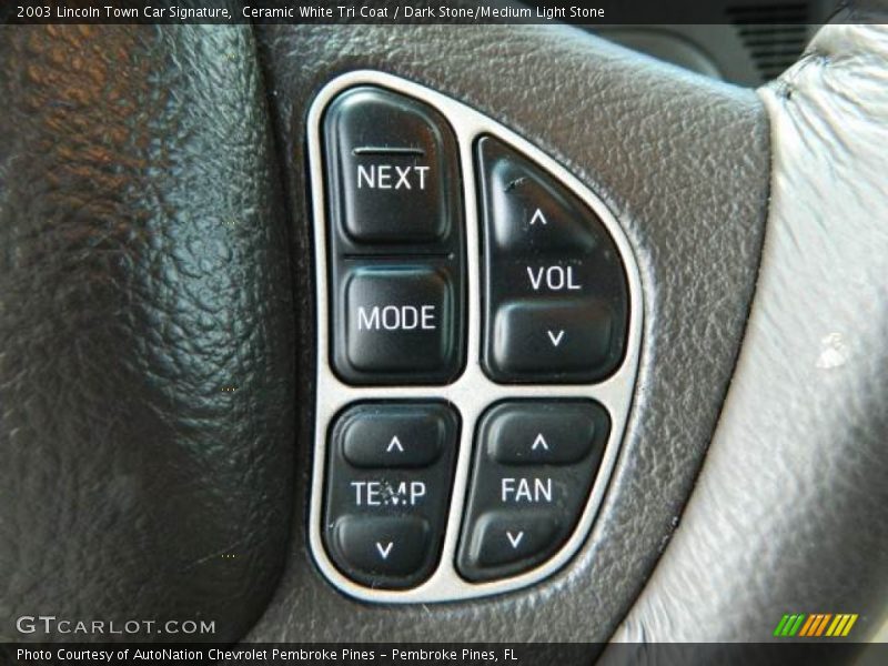 Controls of 2003 Town Car Signature