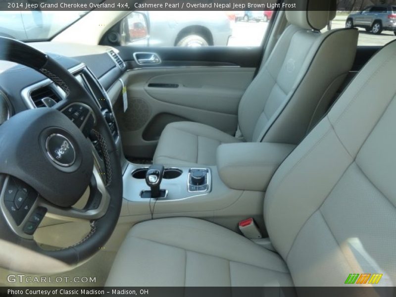 Cashmere Pearl / Overland Nepal Jeep Brown Light Frost 2014 Jeep Grand Cherokee Overland 4x4