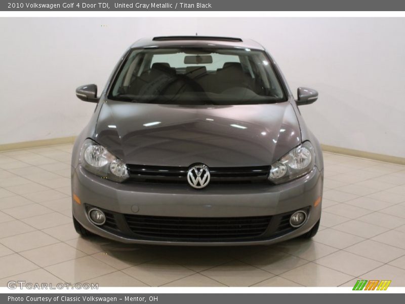 United Gray Metallic / Titan Black 2010 Volkswagen Golf 4 Door TDI