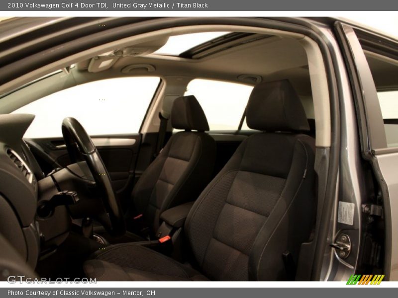 United Gray Metallic / Titan Black 2010 Volkswagen Golf 4 Door TDI