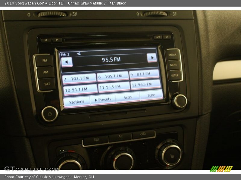 Audio System of 2010 Golf 4 Door TDI