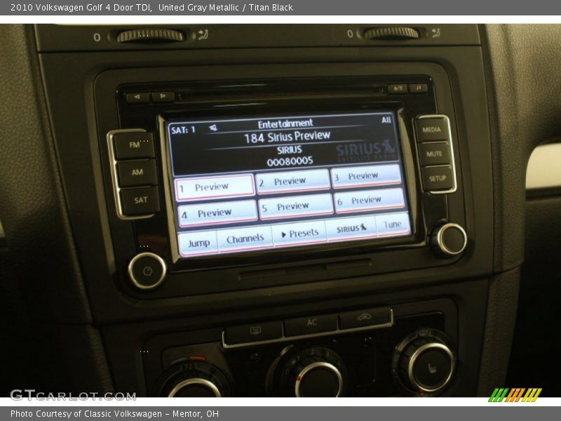 United Gray Metallic / Titan Black 2010 Volkswagen Golf 4 Door TDI
