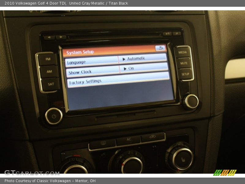 United Gray Metallic / Titan Black 2010 Volkswagen Golf 4 Door TDI