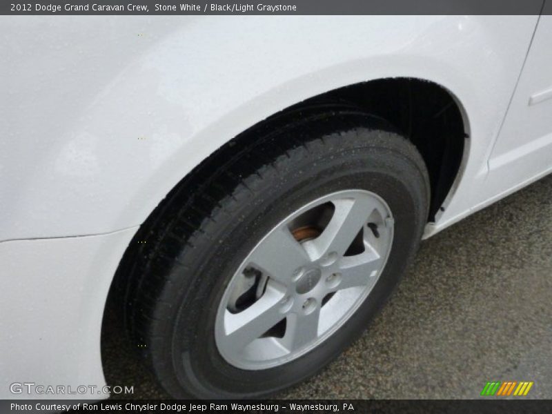 Stone White / Black/Light Graystone 2012 Dodge Grand Caravan Crew
