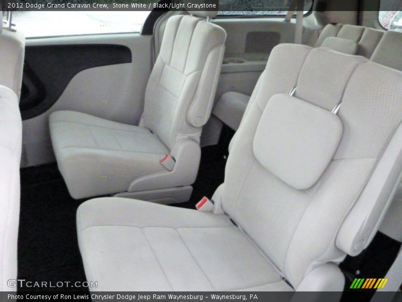 Stone White / Black/Light Graystone 2012 Dodge Grand Caravan Crew