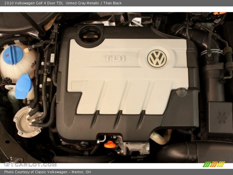 United Gray Metallic / Titan Black 2010 Volkswagen Golf 4 Door TDI