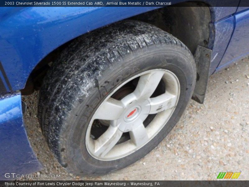 Arrival Blue Metallic / Dark Charcoal 2003 Chevrolet Silverado 1500 SS Extended Cab AWD