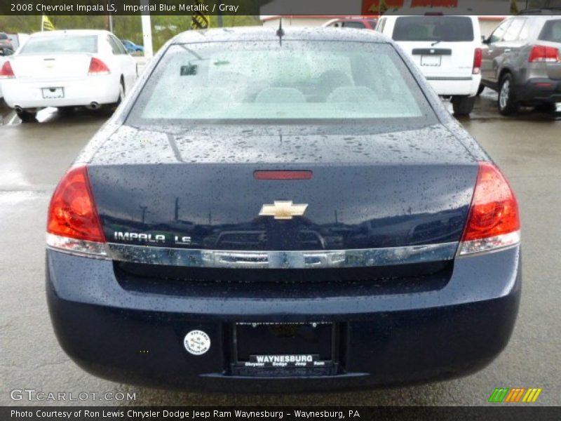 Imperial Blue Metallic / Gray 2008 Chevrolet Impala LS