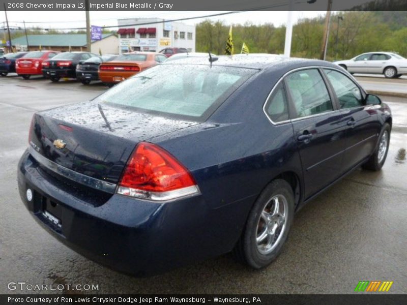 Imperial Blue Metallic / Gray 2008 Chevrolet Impala LS