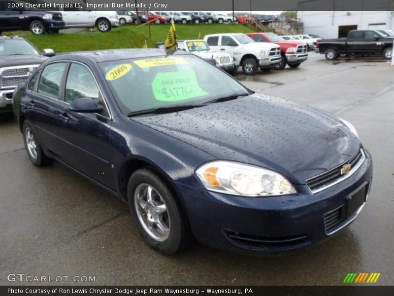 Imperial Blue Metallic / Gray 2008 Chevrolet Impala LS