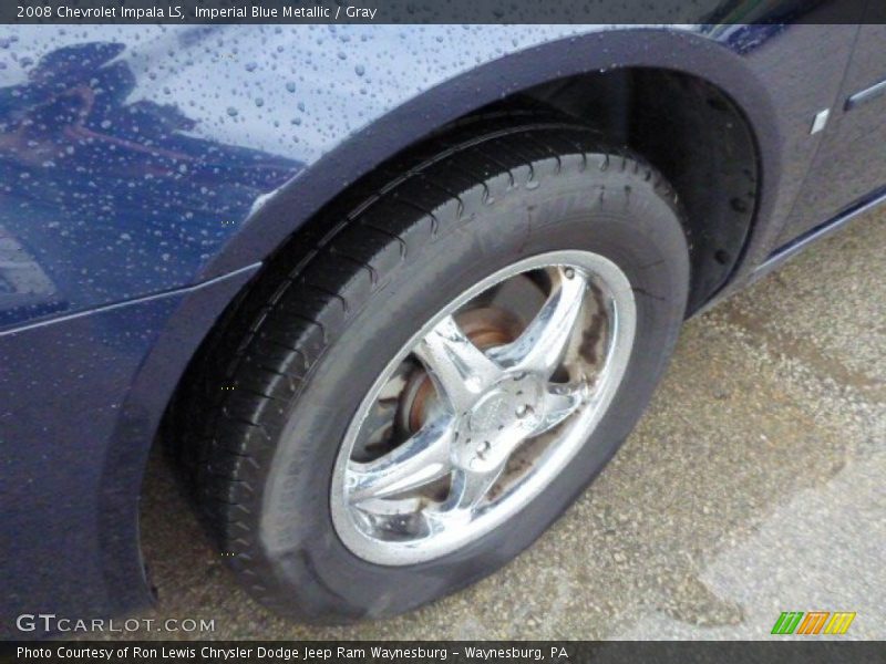 Imperial Blue Metallic / Gray 2008 Chevrolet Impala LS