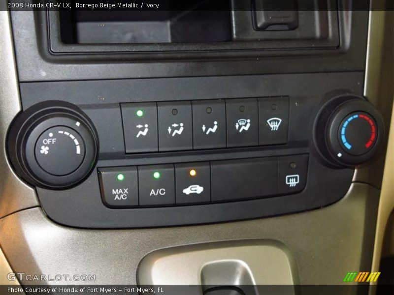 Controls of 2008 CR-V LX